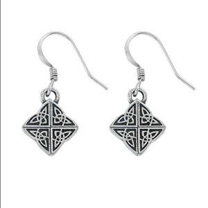 Danforth Pawter USA Celtic Knot mini wire earrings